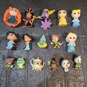 Disney Funko Mystery Minis Lot of 16 Figures Princesses Villains & Heroes Bundle